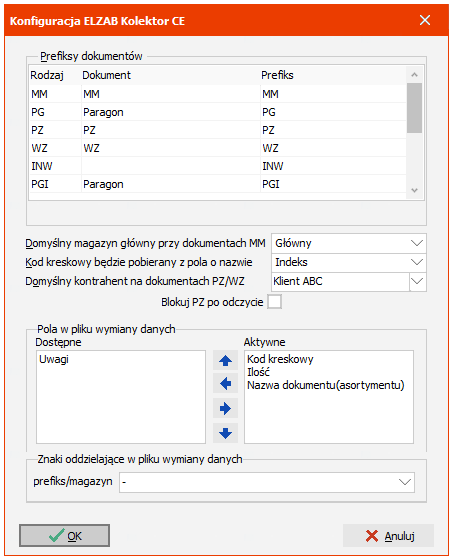 ELZAB Kolektor CE - konfiguracja - Instrukcja obsługi programu R2faktury,  R2fakturyPRO